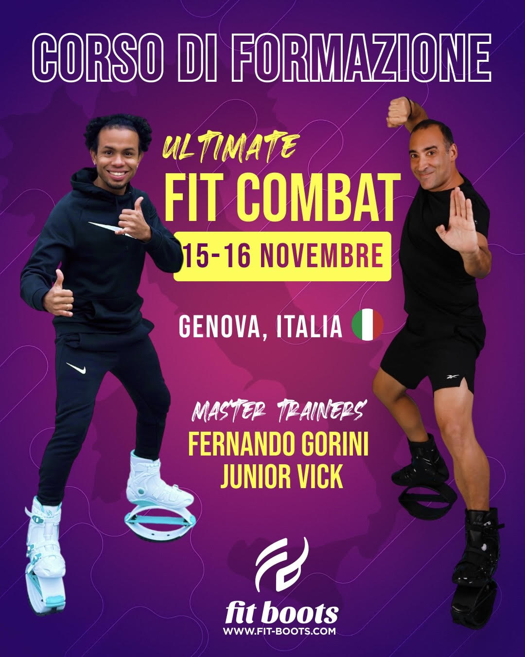 Ultimate Fit Combat Training in Genua - 15/16 November mit den Meistertrainern Fernando Gorini & Junior Vick