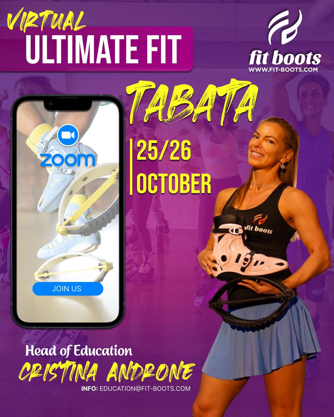 ¡Virtual Ultimate Fit Tabata con Cristina Androne - 25/26 de octubre de 2025!
