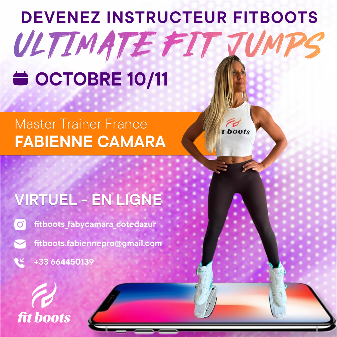 Ultimate Fit Jumps Formation Instructeur en ligne avec Fabienne Camara 10 et 11 octobre 2026