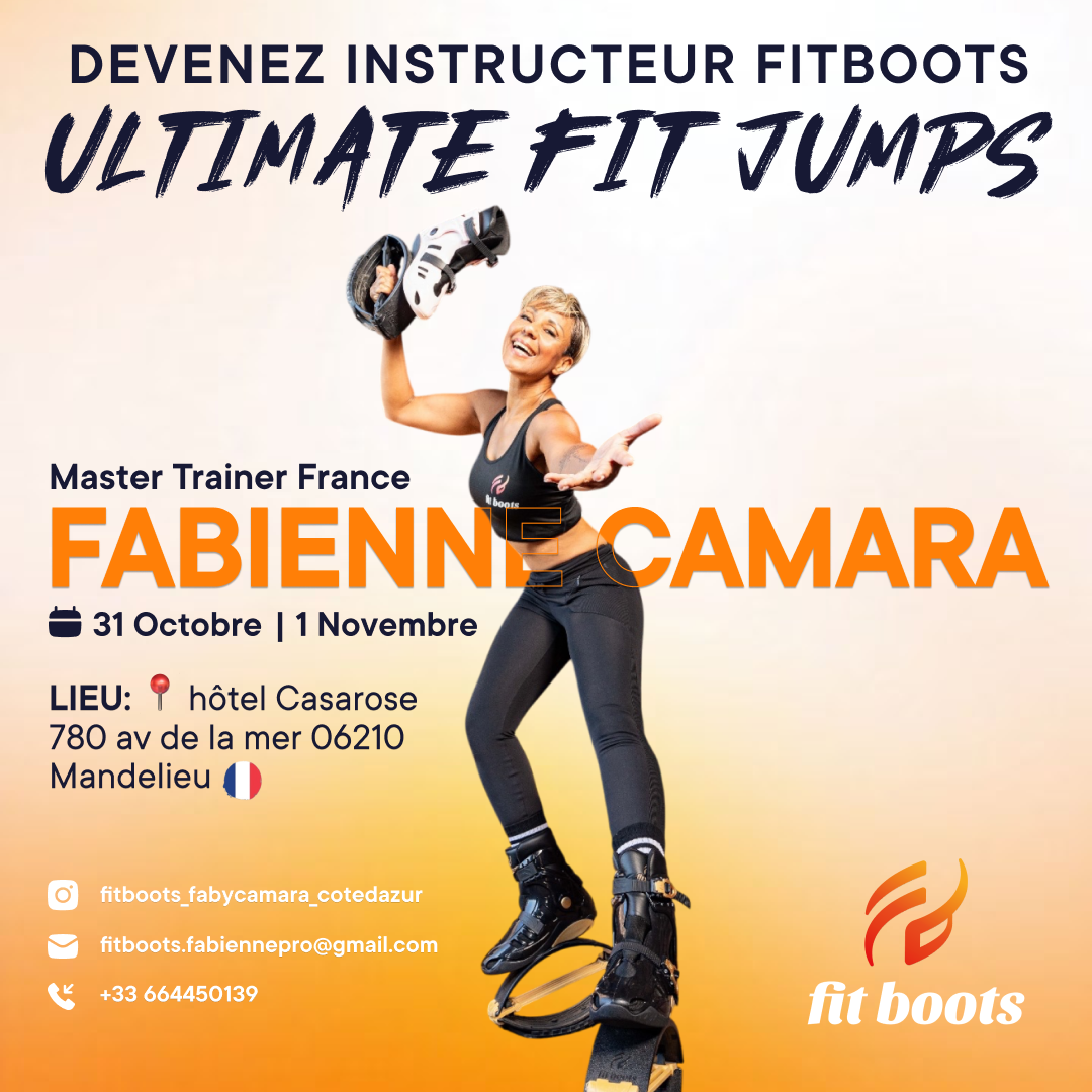 Formation Instructeur Ultimate Fit Jumps avec Fabienne Camara | 31 oct.–1 nov. 2026 | Mandelieu