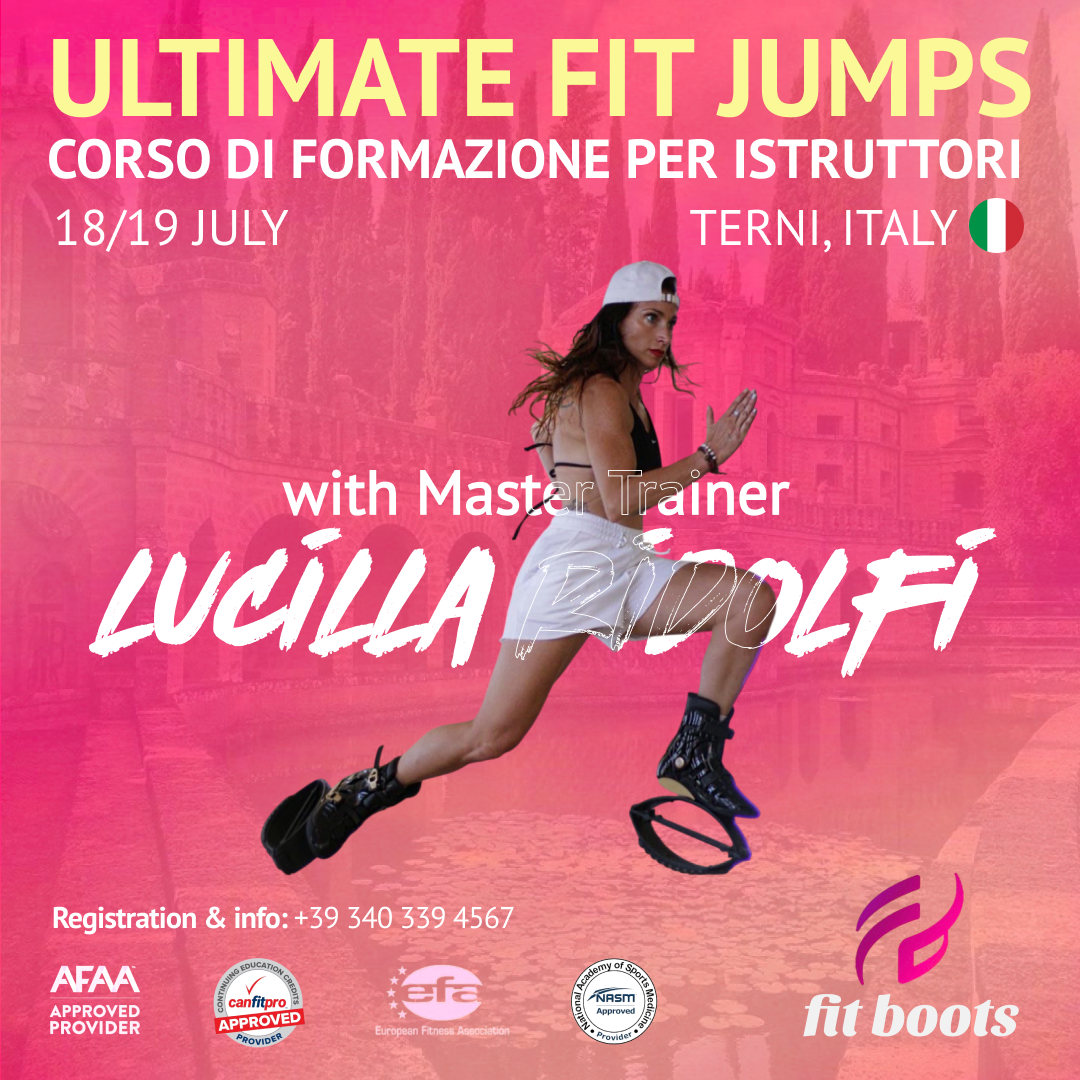 Corso di Formazione Ultimate Fit Jumps | 18–19 luglio 2026 | Terni, Italia con Master Trainer Lucilla Ridolfi
