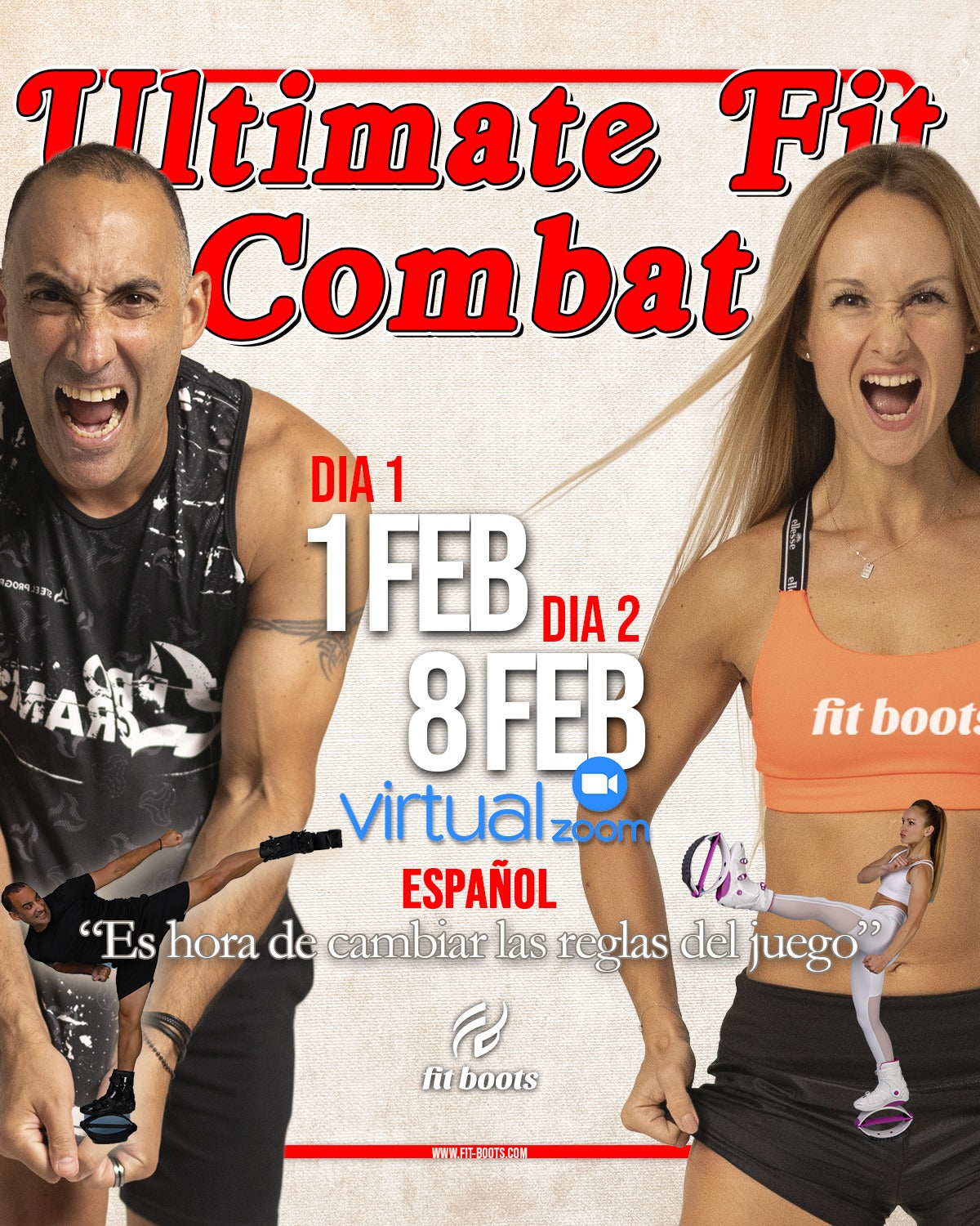 Ultimate Fit Combat – Workshop Online | 1 y 8 de Febrero | Master Trainers: Fernando & Lilly