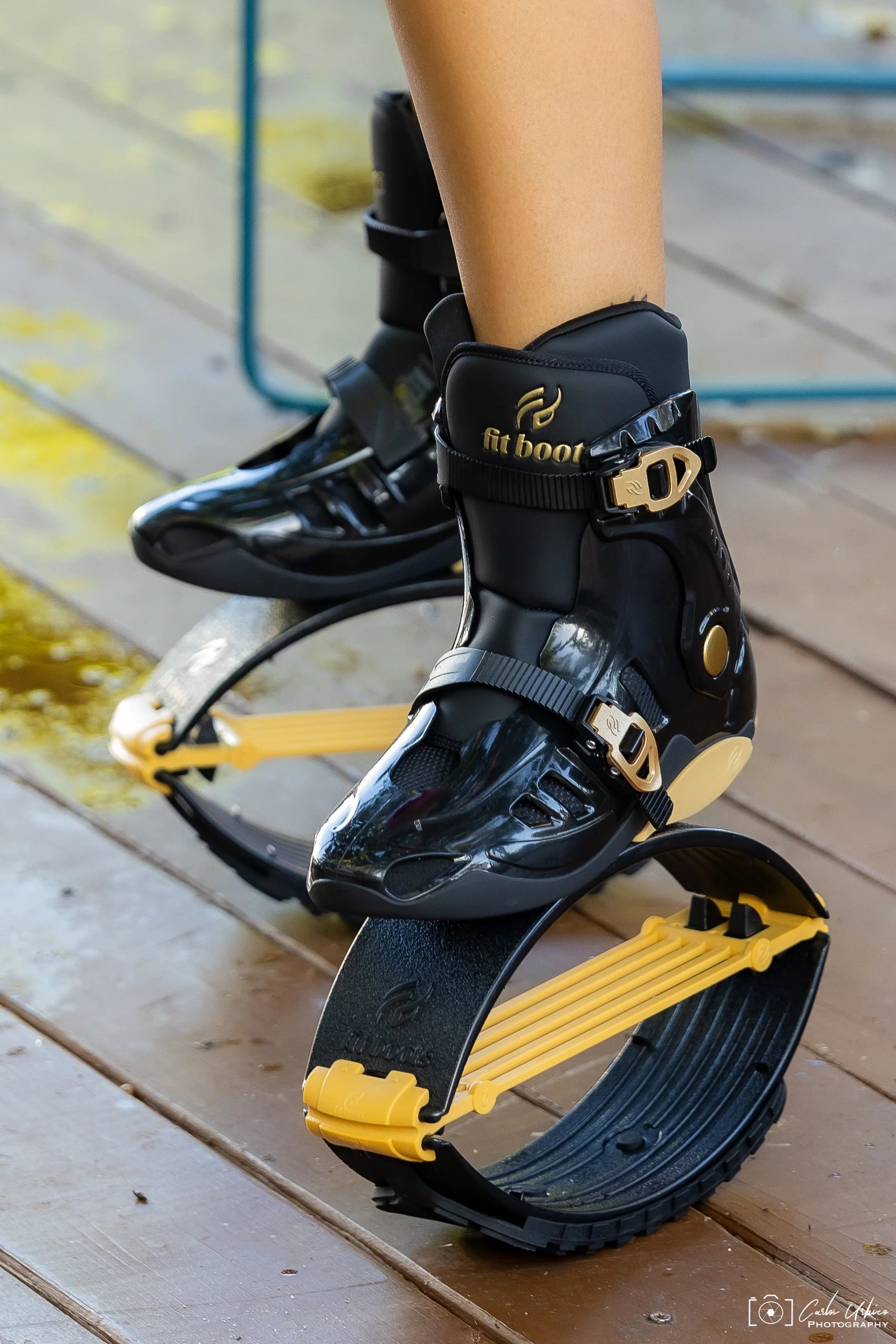 Fit Boots® X-Bound Schwarz/Gold - Ultimative Sprungstiefel