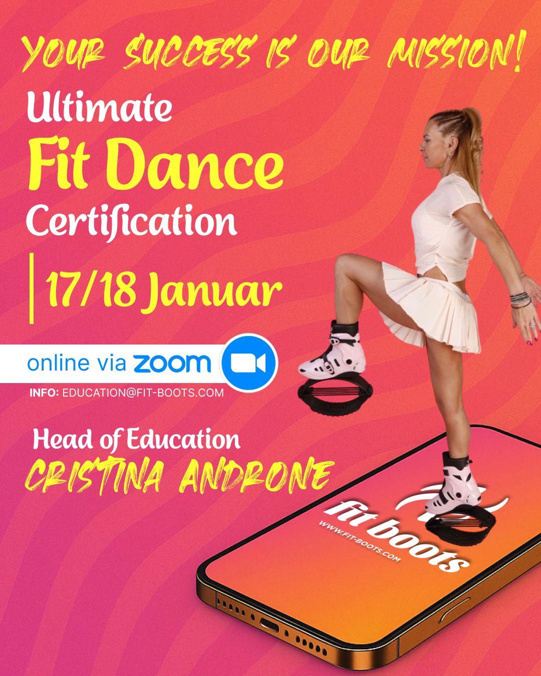 Online Zertifizierung: Ultimate Fit Jumps am 17./18. Januar mit Cristina Androne, virtuell - über Zoom!