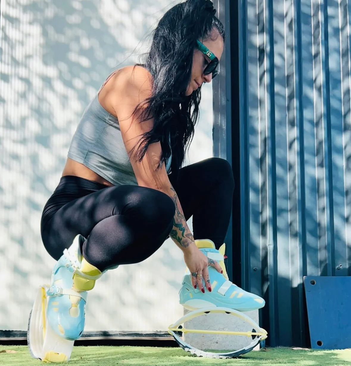 Fit Boots® X-Bound Azul/Amarillo - Botas de salto Ultimate