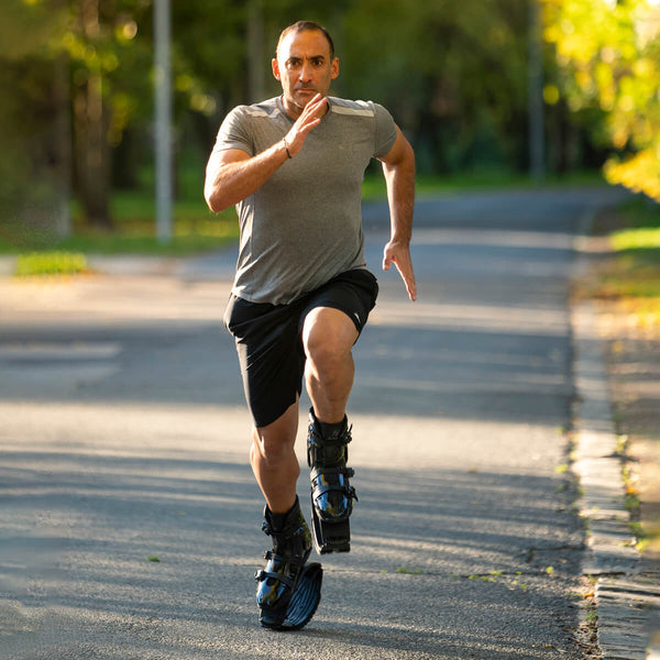 Fit Boots® X-Tense Black - Botas de rebote para atletas y usuarios intensivos Hover