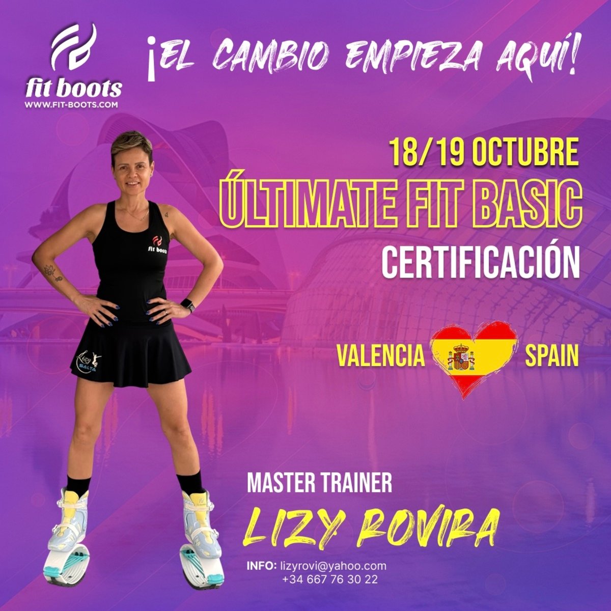 ¡Certificación Ultimate Fit Basic en Valencia | 18-19 Octubre con Lizy Rovira!