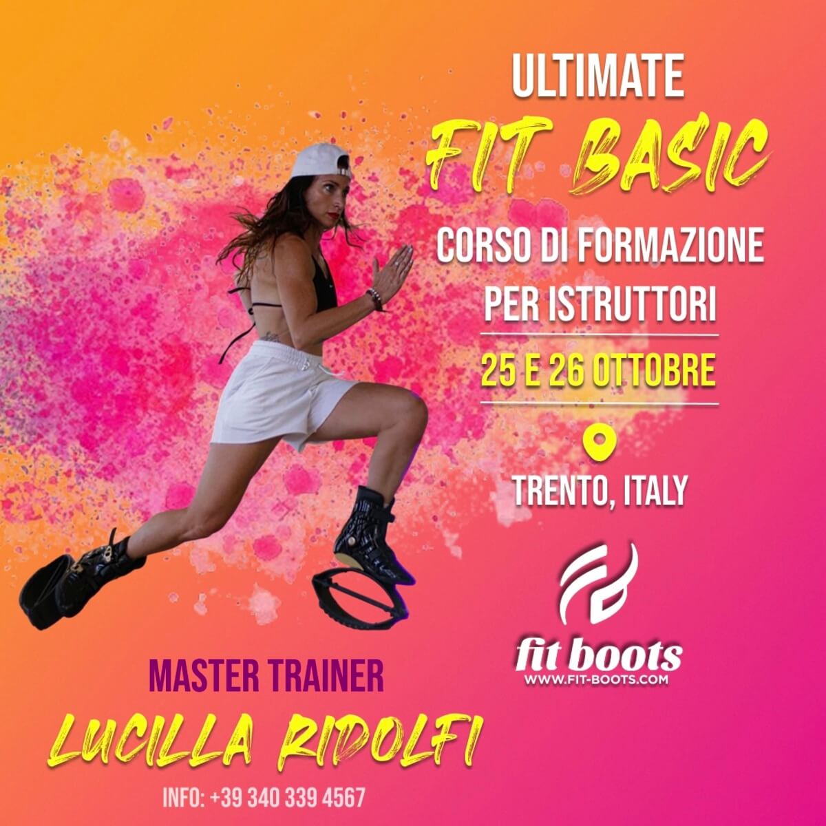 Cours de formation Ultimate FIT BASIC - 25 et 26 octobre à Trente avec Lucilla !