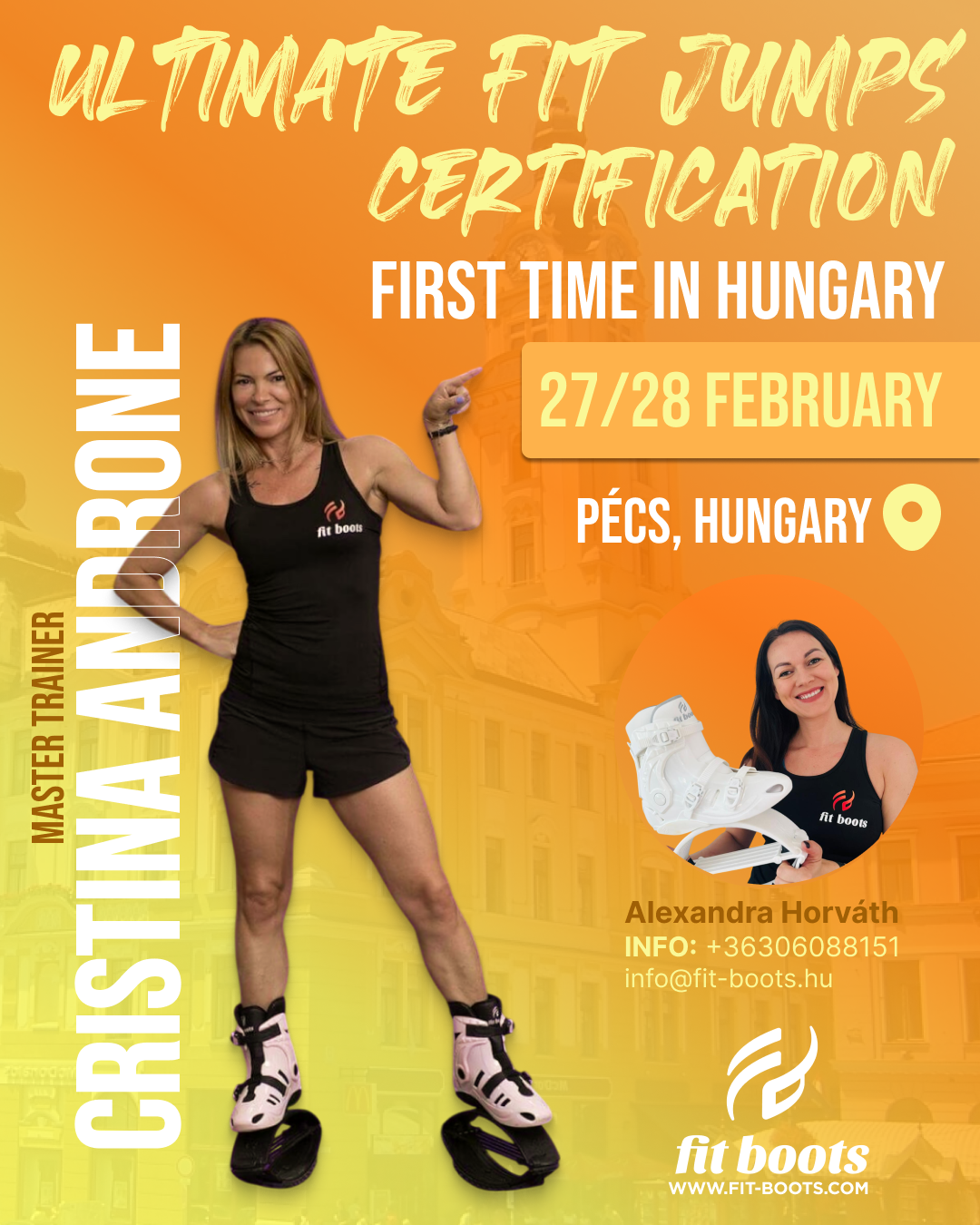Certification Ultimate Fit Jumps - Pécs, Hongrie | 27-28 février avec le Master Trainer Cristina Androne